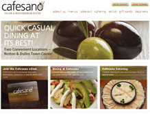 Tablet Screenshot of cafesano.com